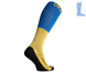 Compression protective summer knee socks "LongDry+" blue & yellow M 40-43 7322491 фото 4