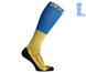 Compression protective summer knee socks "LongDry+" blue & yellow M 40-43 7322491 фото 3
