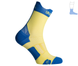 Protective summer compression socks "ShortDry PRO" blue & yellow M 40-43 4322491 фото 3