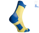 Protective summer compression socks "ShortDry PRO" blue & yellow M 40-43 4322491 фото 4