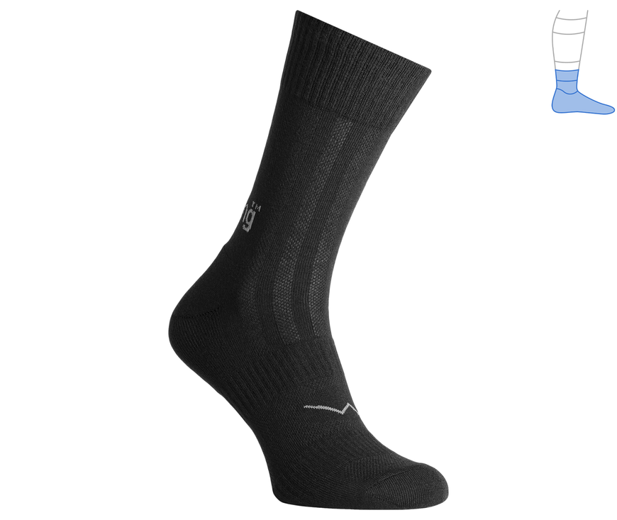 Trekking summer protective socks "MidLight" black M 40-43 4311421 фото