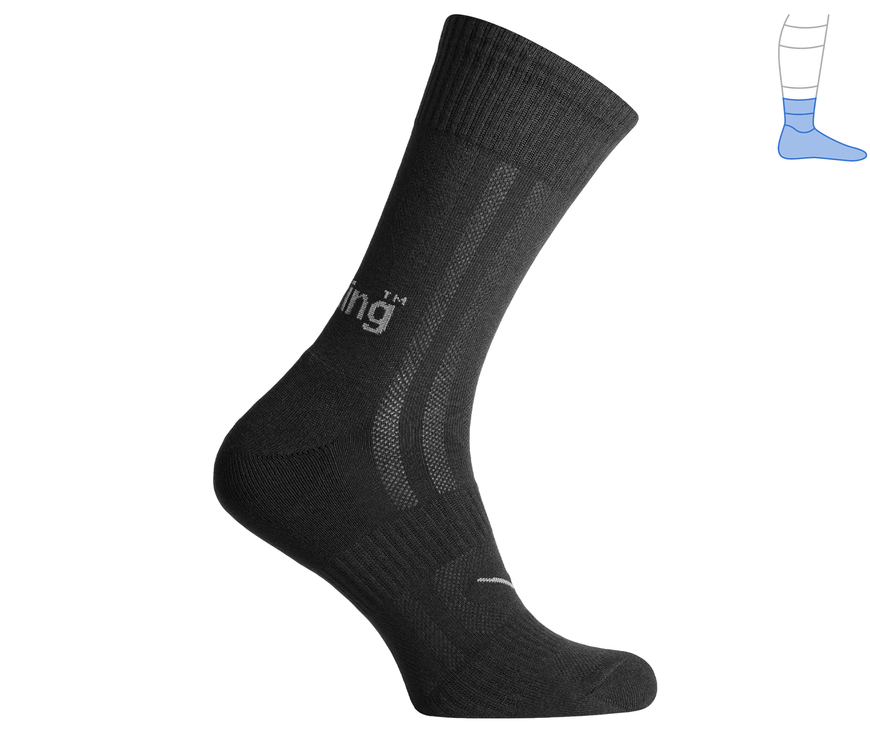 Трекінгові шкарпетки захисні літні "MidLight" чорні M 40-43 4311421 фото