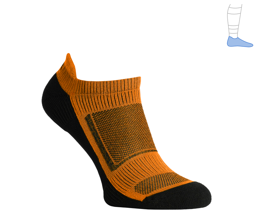 Функціональні шкарпетки захисні літні "LowDry" чорно-помаранчеві S* 36-39 2321941 фото