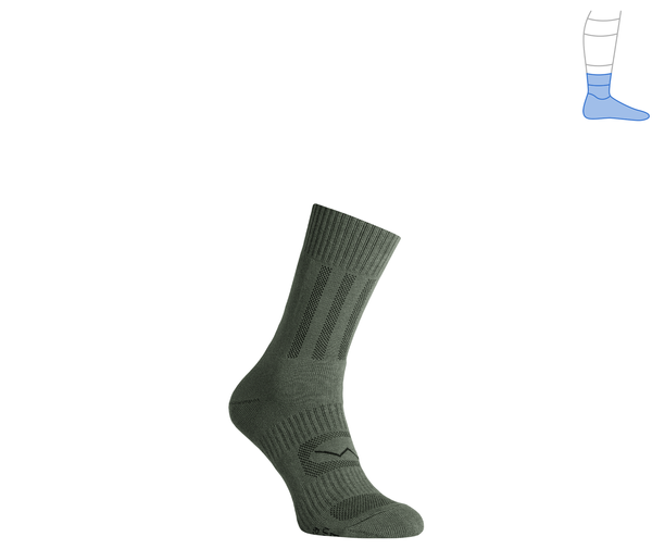 Trekking demi-season protective socks "Middle" green M 40-43 4211464 фото