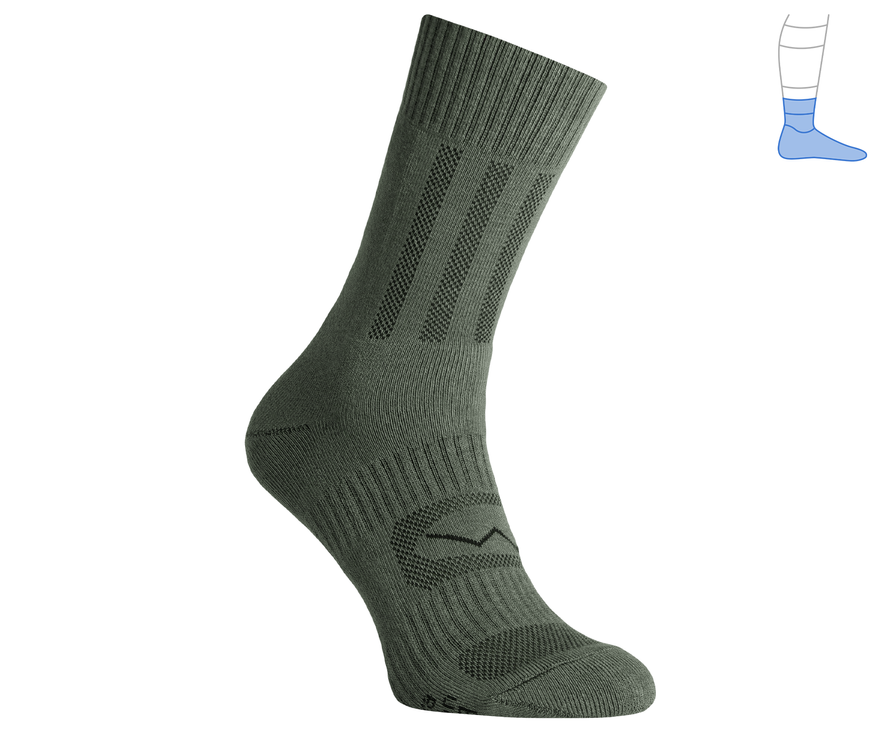 Trekking demi-season protective socks "Middle" green M 40-43 4211464 фото