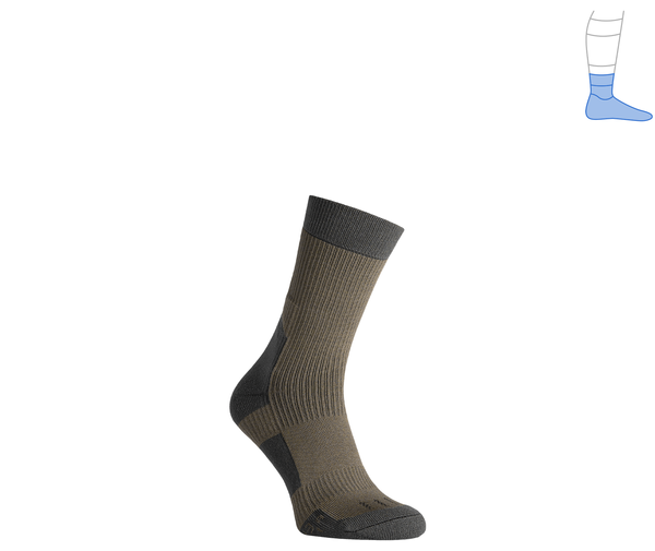 Demi-season protective compression socks "MidDry+" gray & olive M 40-43 4222463 фото