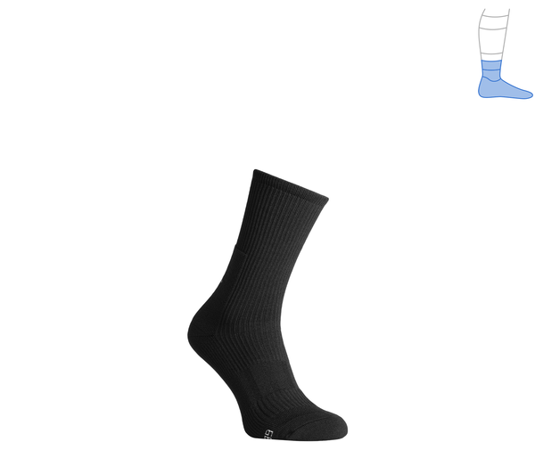 Demi-season protective compression socks "MidDry+" black M 40-43 4222421 фото