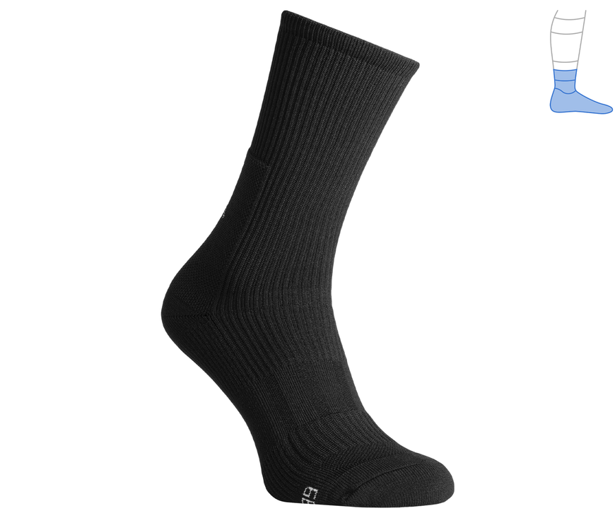 Demi-season protective compression socks "MidDry+" black M 40-43 4222421 фото