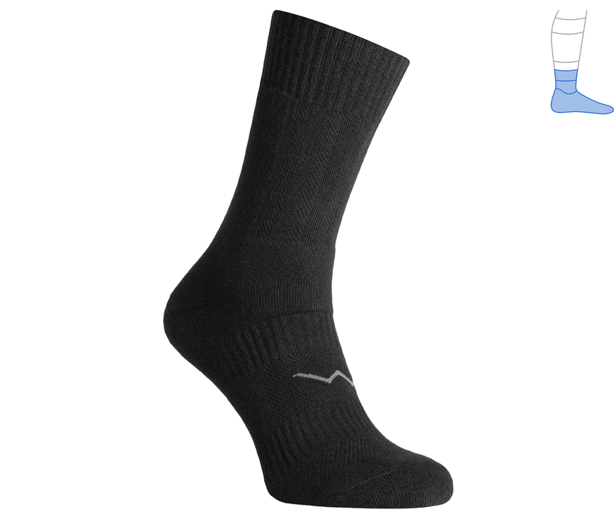 Trekking demi-season protective socks "Middle" black M 40-43 4211421 фото