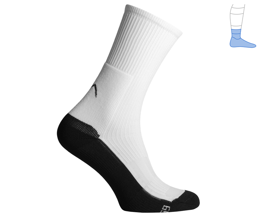 Компресійні шкарпетки захисні демісезонні "MidDry+" чорно-білі M 40-43 4222420 фото