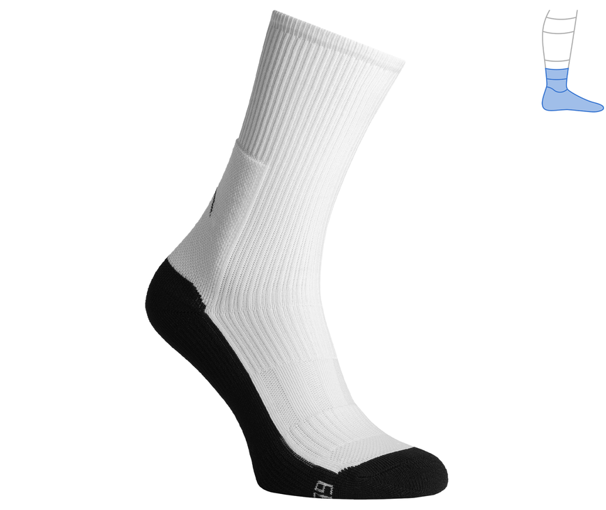 Demi-season protective compression socks "MidDry+" black & white M 40-43 4222420 фото