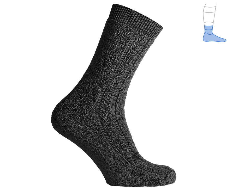 Protective thermal socks "ShortWinter" dark gray M 41-43 3131414 фото