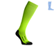 Compression protective knee socks "LongDry" demi-season black & light green M 40-43 7222462 фото 2