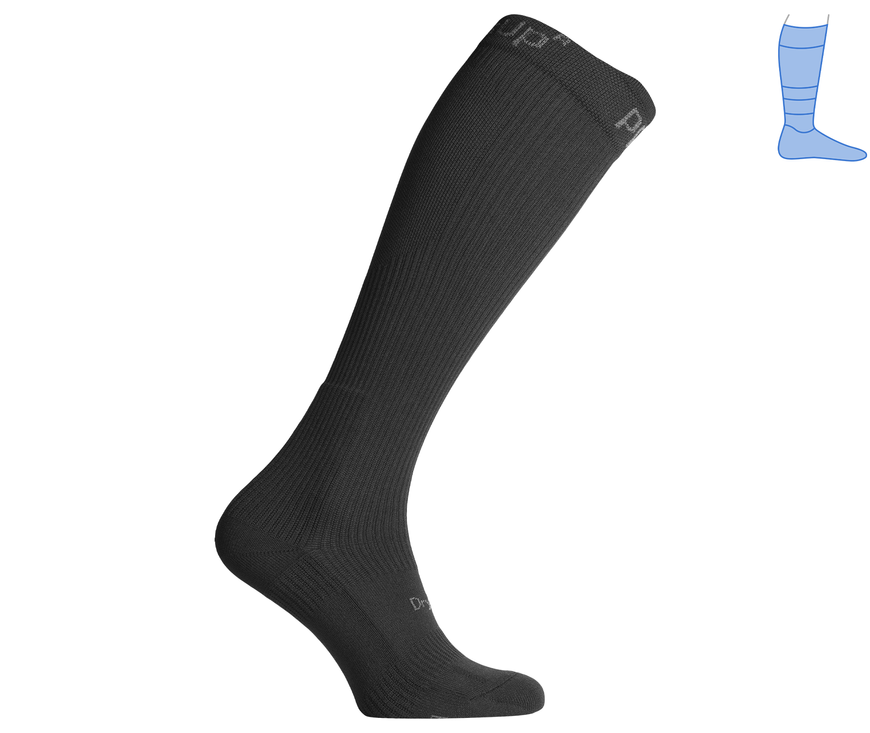 Compression protective knee socks "LongDry PRO" demi-season black M 40-43 8222421 фото
