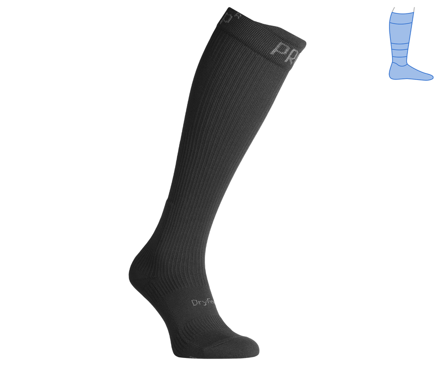 Compression protective knee socks "LongDry PRO" demi-season black M 40-43 8222421 фото