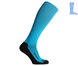 Compression protective knee socks "LongDry" demi-season black & turquoise S 33-39 7222383 фото 3