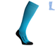 Compression protective knee socks "LongDry" demi-season black & turquoise S 33-39 7222383 фото 2