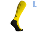 Compression protective knee socks "LongDry" demi-season black & yellow S 33-39 7222352 фото 4