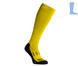 Compression protective knee socks "LongDry" demi-season black & yellow S 33-39 7222352 фото 1