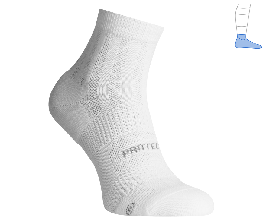 Функціональні шкарпетки захисні літні "ShortDry" білі M 40-43 3321401 фото