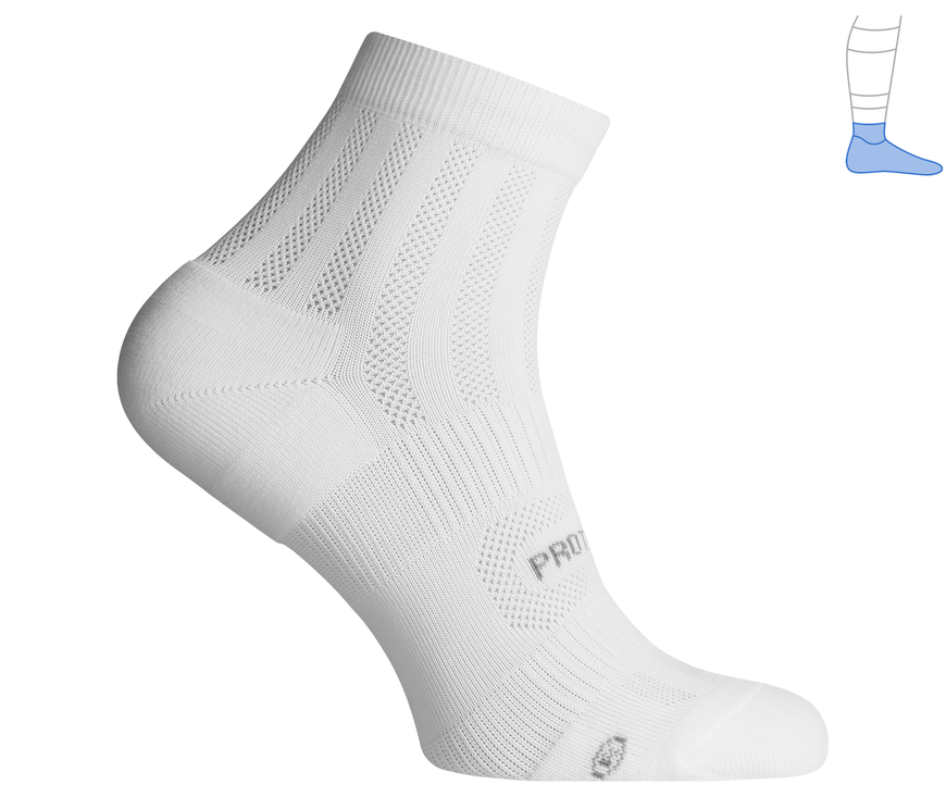 Функціональні шкарпетки захисні літні "ShortDry" білі M 40-43 3321401 фото