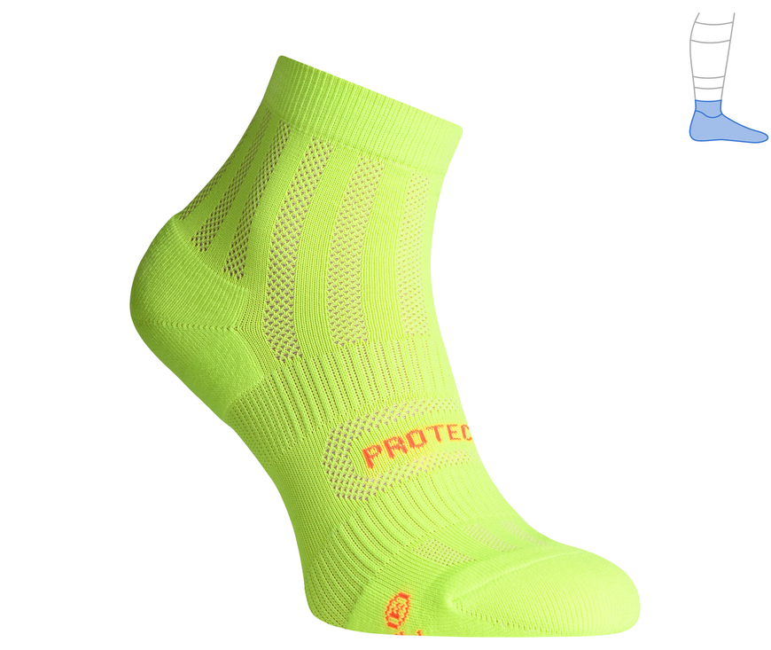 Функціональні шкарпетки захисні літні "ShortDry" жовто-салатові S 36-39 3321369 фото