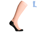 Compression protective summer knee socks "LongDry+" black and peach S 36-39 7322372 фото 3