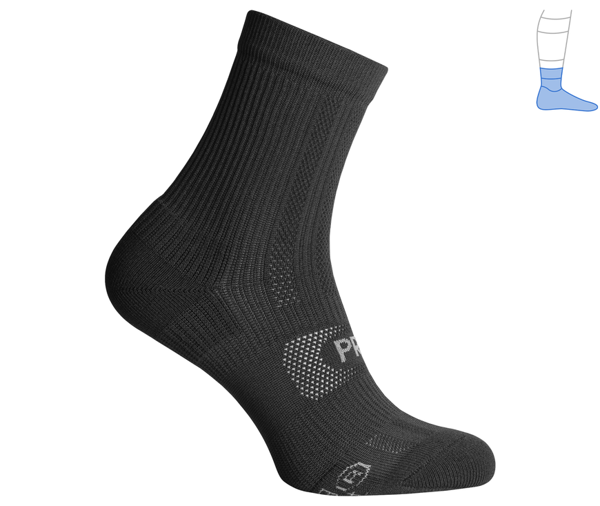Protective summer compression socks "ShortDry Ultra" black M 40-43 3322421 фото