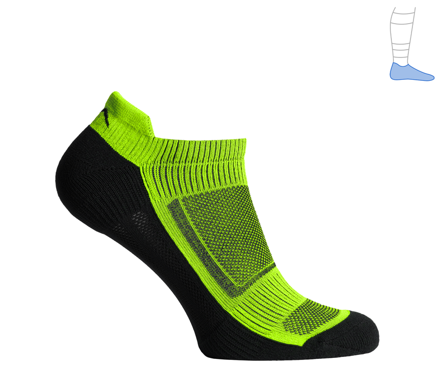 Функціональні шкарпетки захисні літні "LowDry" чорно-салатові S 36-39 2321362 фото