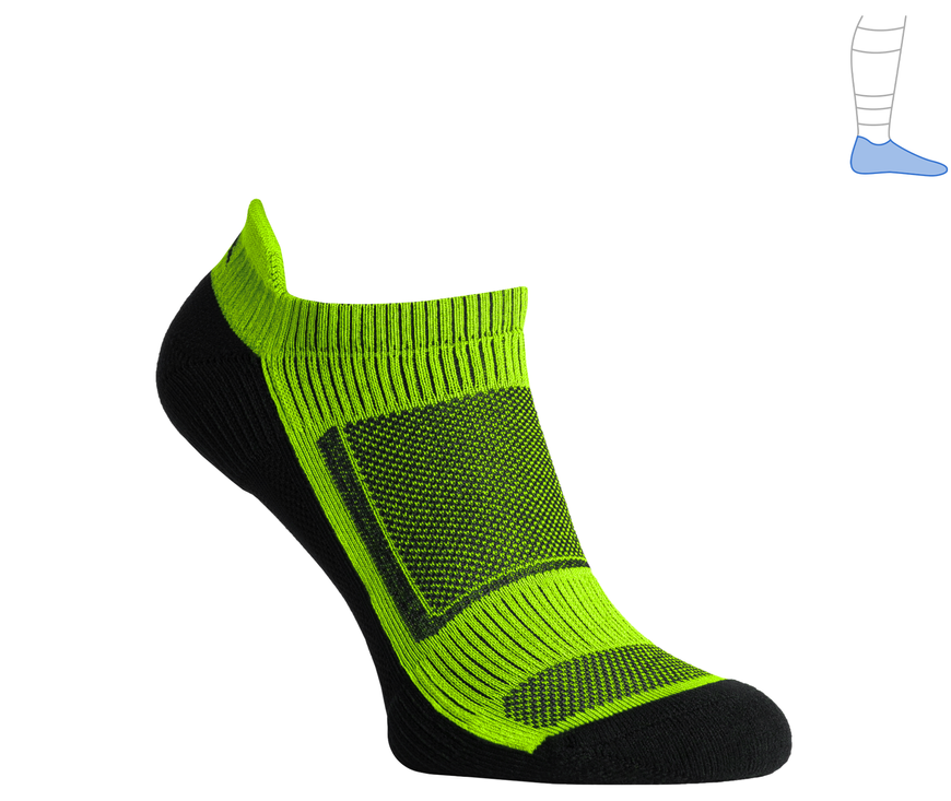 Функціональні шкарпетки захисні літні "LowDry" чорно-салатові L 44-47 2321562 фото