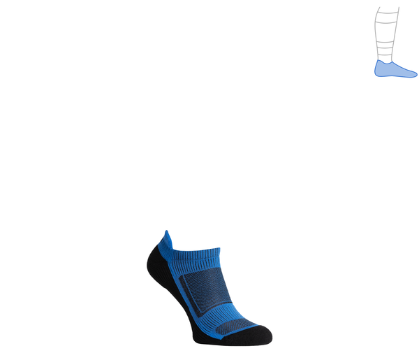 Functional summer protective socks "LowtDry" black & blue M 40-43 2321484 фото