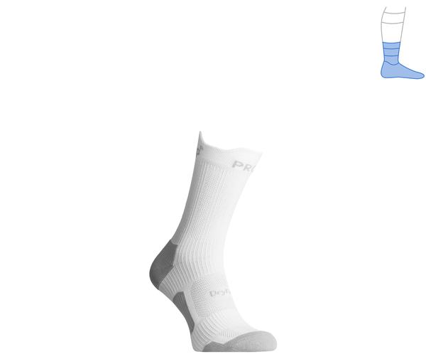 Protective summer compression socks "ShortDry PRO" gray & white M 40-43 4322404 фото