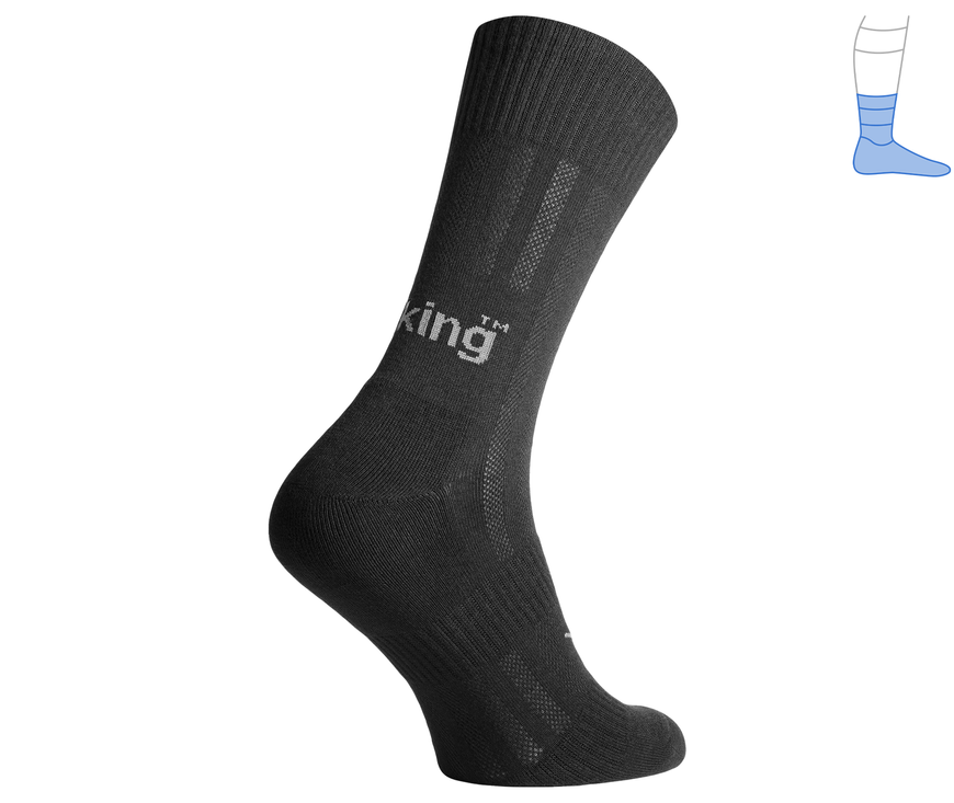 Trekking summer socks "MidLight" black M 40-43 4311421 фото