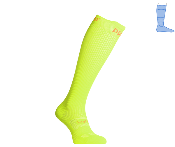 Compression protective summer knee socks "LongDry+ PRO" light green M 40-43 8322469 фото