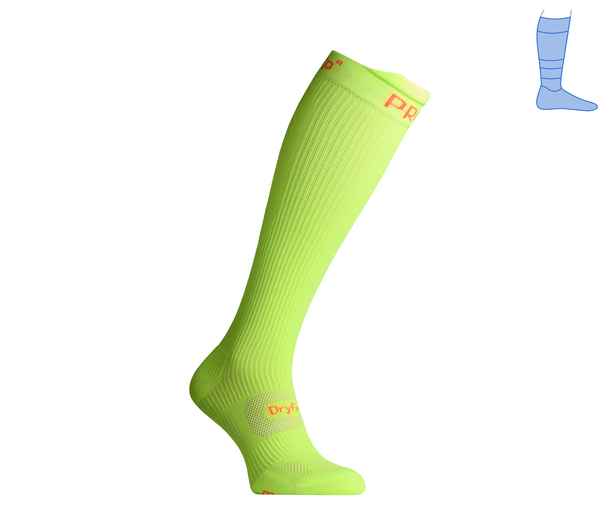 Compression protective summer knee socks "LongDry+ PRO" light green M 40-43 8322469 фото