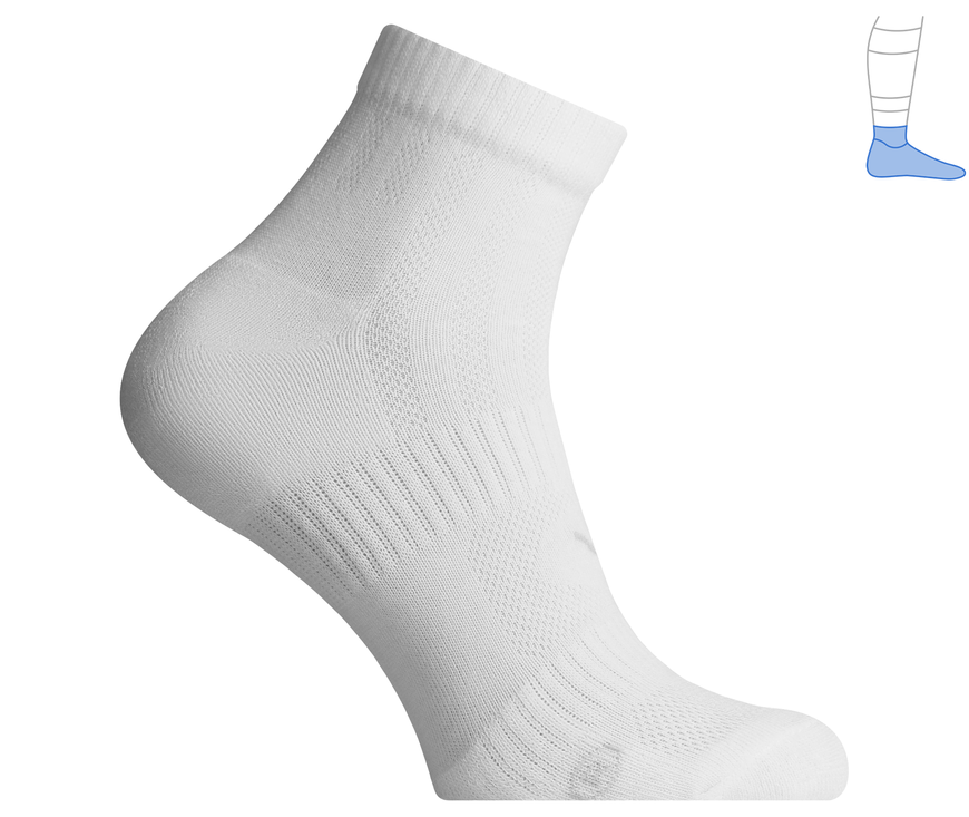 Трекінгові шкарпетки захисні літні "ShortLight" білі M 40-43 3311401 фото