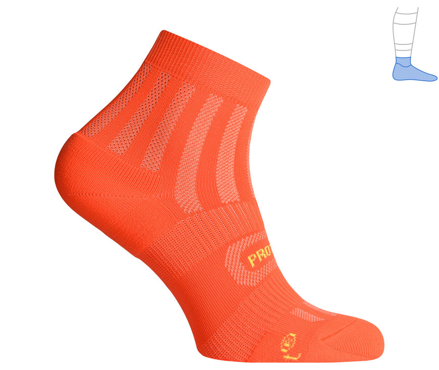 Функціональні шкарпетки захисні літні "ShortDry" помаранчеві S 36-39 3321342 фото