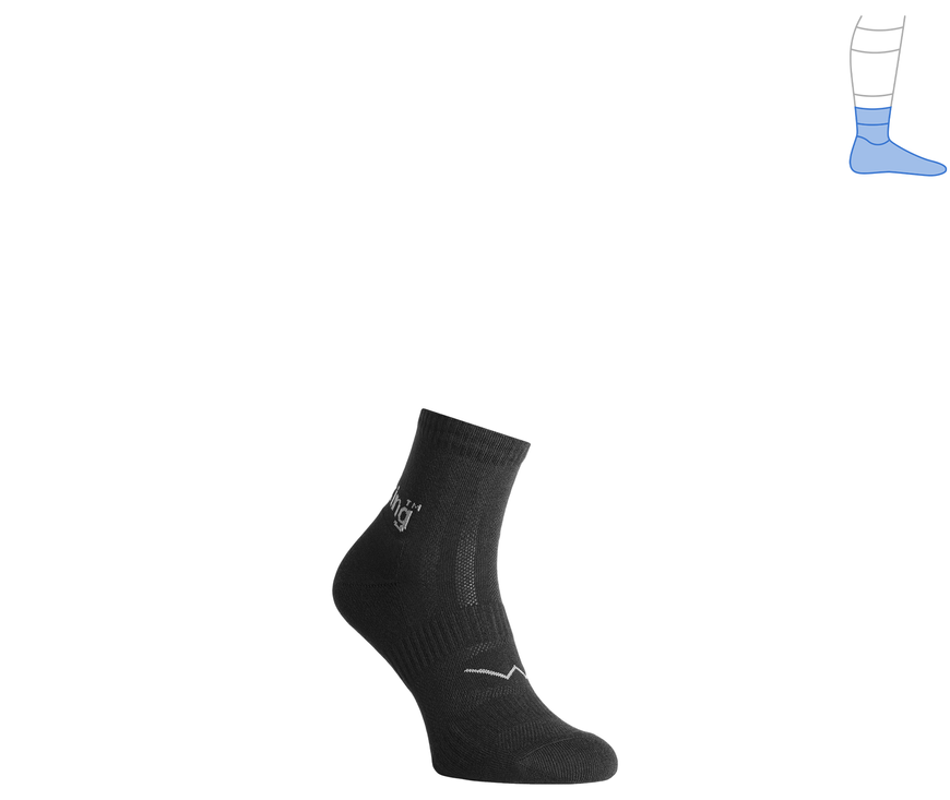 Трекінгові шкарпетки ShortLight літні чорні M 40-43 3311421 фото