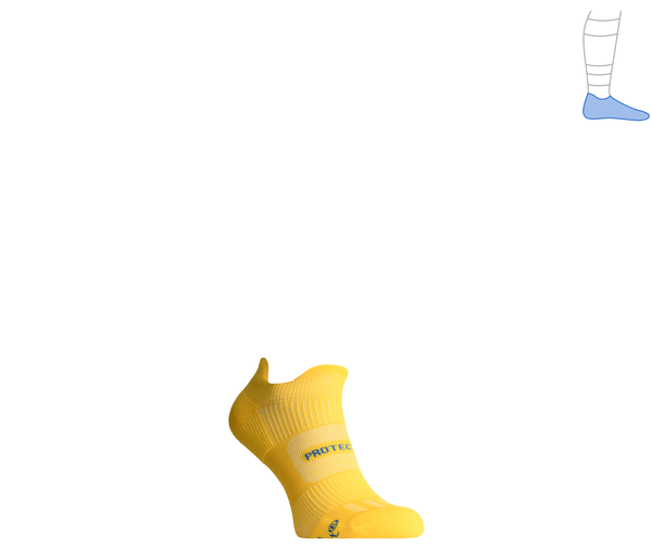 Functional summer socks "LowtDry" yellow S 36-39 2321357 фото