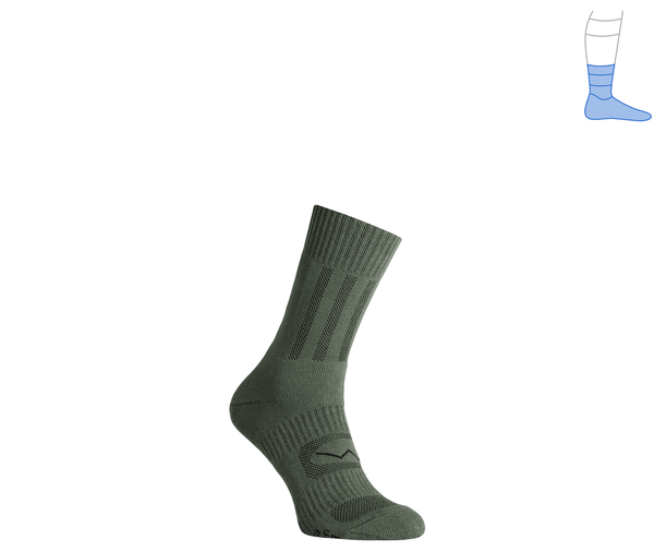 Трекінгові шкарпетки Middle демісезонні зелені M 40-43 4211464 фото