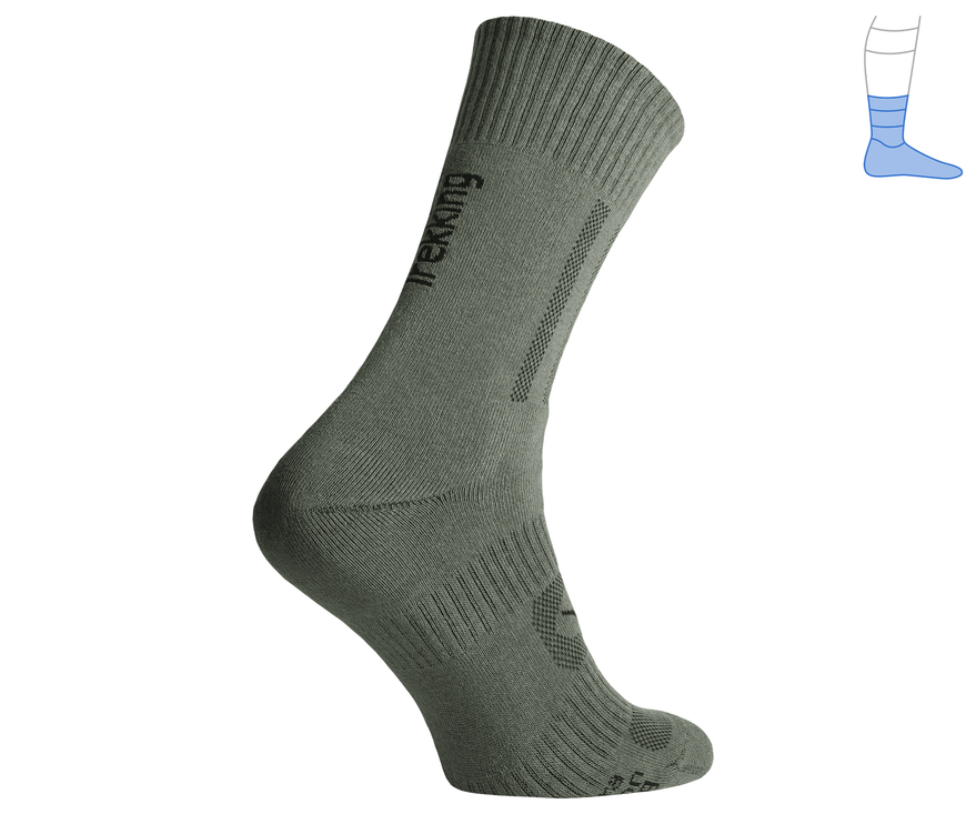 Трекінгові шкарпетки Middle демісезонні зелені M 40-43 4211464 фото