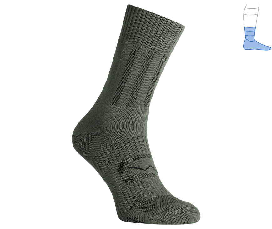 Trekking demi-season socks "Middle" green M 40-43 4211464 фото