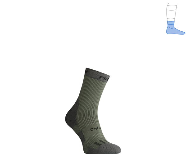 Demi-season protective compression socks "MidDry+" gray & olive M 40-43 4222463 фото