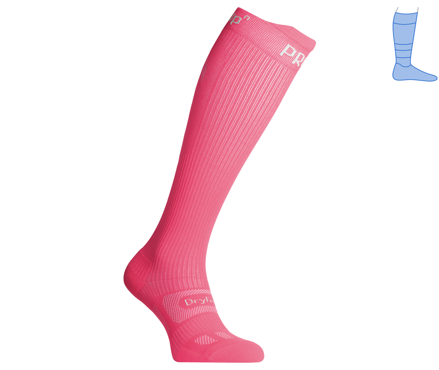 Compression protective summer knee socks "LongDry+ PRO" pink S 36-39 8322371 фото