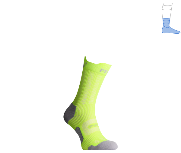 Protective summer compression socks "ShortDry PRO" gray & light green M 40-43 4322498 фото