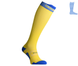 Compression protective summer knee socks "LongDry+ PRO" blue-yellow M 40-43 8322491 фото 2