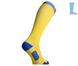 Compression protective summer knee socks "LongDry+ PRO" blue-yellow M 40-43 8322491 фото 4