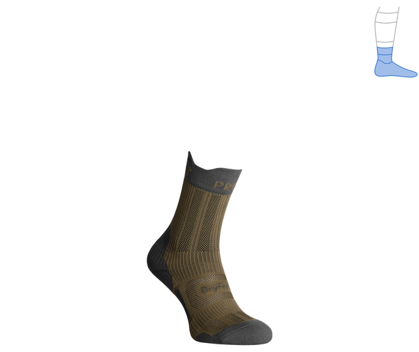 Protective summer compression socks "ShortDry PRO" gray & green S 36-39 3322397 фото
