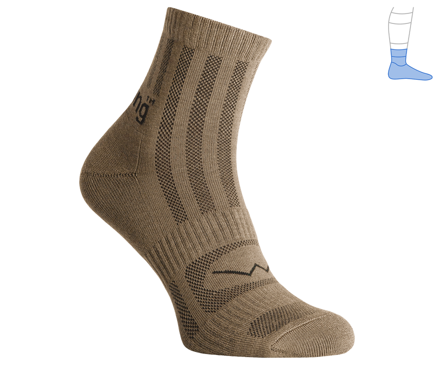 Trekking summer socks "ShortLight" coyote M 40-43 3311455 фото