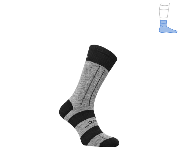 Термо шкарпетки захисні зимові "MiddleHot" чорно-сірі L 44-46 4141523 фото
